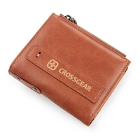 Carteira Masculina Crossgear De Botão Com Porta Documentos