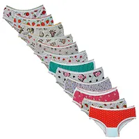 [PRIME] Calcinha Infantil Kit 12 Peças 100% Algodão | R$59