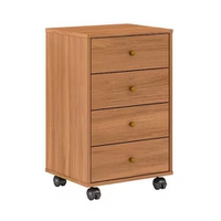 Gaveteiro Presence 4 GV Amêndoa - Marrom