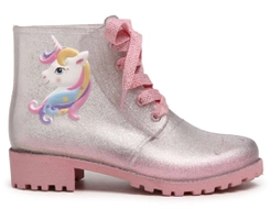 Bota Coturno Infantil Unicórnio Glitter RCHLO Kids - R$27,90