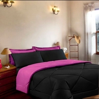 Kit Colcha Casal Queen + Jogo de Lençol 06 peças Microfibra Aconchego Dupla Face Casa Dona