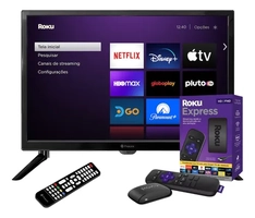 Tv Monitor Fmaxx 24 Polegadas Com Kit Roku