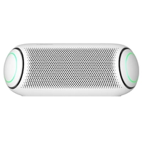 Caixa de Som Portátil LG Xboom Go PL5 Meridian, Bluetooth, Surround, 18 Horas Bateria, IPX5, Comando de Voz, Branco - 20W