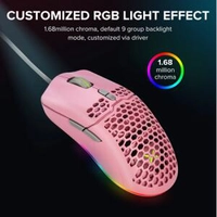 (Novos Usuários) Mouse Delux M700 - Rosa | R$86