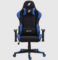 Cadeira Gamer SuperFrame Speed, Reclinável, Classe 4, Tecido, Preto e Azul
