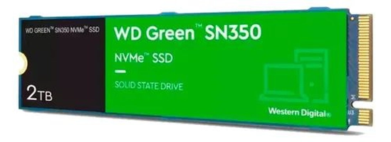 SSD 2TB WD Green M.2 Gen3 NVMe Leitura 3200MB/s