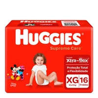 Fralda Descartável Huggies Supreme Care Jumbo XG 16 Unidades