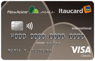 Cartão Pão de Açúcar Mais Itaucard Internacional Visa