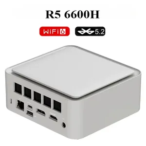 Mini PC SZBOX Ryzen 5 6600H USB4.0 WIFI6 BT5.2 Suporte DDR5 e dois SSDs