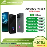 Smartphone ASUS ROG Phone 8 com Snapdragon 8, 5G, Tela de 6,78" com 165Hz e NFC