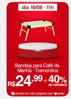 [APP / AME R$ 14,99] Bandeja para Café da Manhã - Tramontina