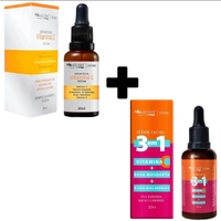 [🇧🇷] [1°Compra R$7,33] Kit c/ Sérum Facial Vitamina C e Sérum Facial 3 em 1 Max Love