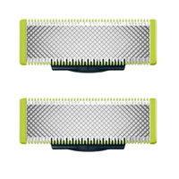 Lâminas de reposição originais Philips OneBlade, para barbeador e aparador elétrico OneBlade, pacote com 2