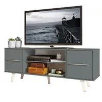 Rack para TV até 55 Polegadas Madesa Copenhagen Cinza | R$ 200