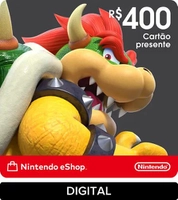 Cartão Presente Gift Card Nintendo R$ 400 (Digital)