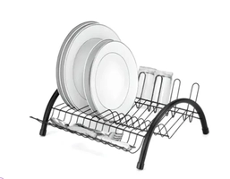 Escorredor De Louças com Porta Copo e Talheres Evolution Black 2542 - Arthi