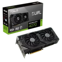 Placa de Vídeo Asus RTX 4070 Dual GeForce, 12GB, GDDR6X, DLSS, Ray Tracing, DUAL-RTX4070-12G