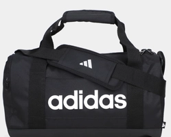 Mala Adidas Duffel Linear - Preto+Branco