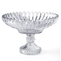 Centro de Mesa com Pé Mônaco 30cm Transparente