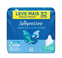 (REC) Sempre Livre Absorvente Externo Adapt Plus Com Abas 32 Unidades