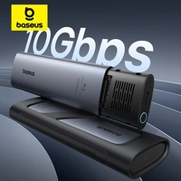 【Taxa inclusa】Adaptador Externo SSD M2 BASEUS USB Para Vários Tamanhos de SSD Até 1GB/s + Cabo USB C p/ USB C