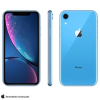 iPhone XR Azul, com Tela 6,1", 4G, 64 GB - R$3190