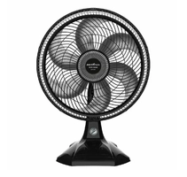 Ventilador de Mesa 40cm 6 Pás Maxx Force Britânia BVT400 Preto com Prata 127V