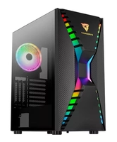 Gabinete Gamer ThunderX3 Cronus, ARGB, Mid-Tower, Lateral de Vidro, Com 1 Fan, Preto, CRONUS-G-BK-V1