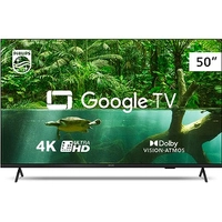 Smart TV Philips 50 4K 50PUG7408/78, Google TV, Comando de Voz, Dolby Vision/Atmos, VRR/ALLM, Bluetooth