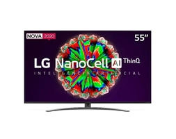 Smart TV LG 55'' 55NANO81 Ultra HD 4K NanoCell | R$2.898