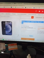 iPhone 12 Apple 128GB Preto Tela 6,1" R$5999