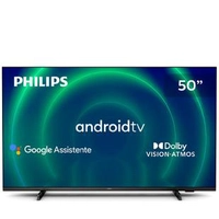 Smart TV Philips Android 50 4k 50pug7406/78 Google Assistant Comando de Voz Dolby Vision