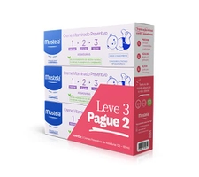 Mustela Kit Leve 3 Pague 2 Creme Preventivo de Assaduras Vitaminado 1>2>3 - Pacote com 3x produto