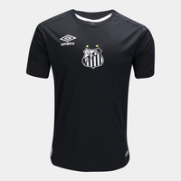 Camisa de Goleiro Santos II 2019 Torcedor Umbro Masculina - Preto