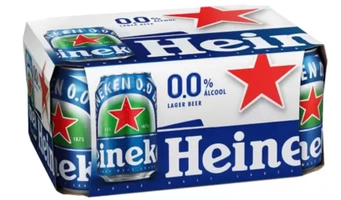 Cerveja Heineken 0.0 Pilsen Lager sem Álcool - Puro Malte 12 Unidades Lata 350ml