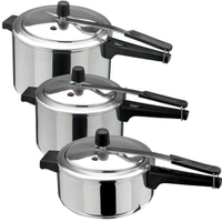 [CC AME / CC R$ 60] Kit Panela De Pressão 3 Peças De 7, 3 E 4,5 Litros Inmetro