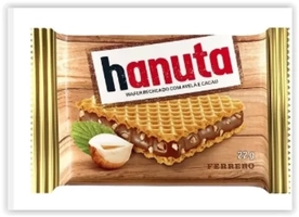 [Leve 5/Regional] Hanuta Wafer Creme de Avelã 1 Unidade 22g
