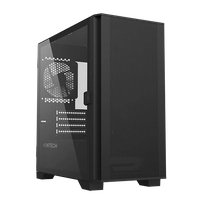 Gabinete Gamer Montech AIR 100 Lite, Mini Tower, Black, Micro ATX, 2 Fans, Vidro Temperado