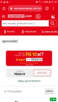 10 reais desconto em suas compras