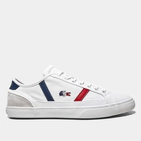 Tênis Masculino Lacoste Sideline Branco/Vermelho