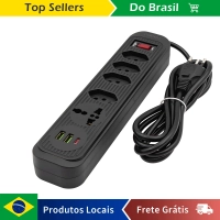 (Moedas R$19,41) Tomada Extensão com USB 2m
