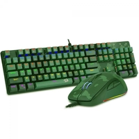 Combo Gamer Redragon Teclado Mecanico Rainbow e Mouse RGB, S108 Light Green | R$349