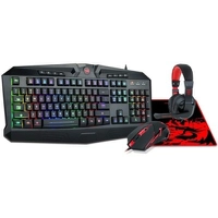 COMBO REDRAGON VAJRA COM TECLADO HARPE MOUSE CENTROPHORUS HEADSET GARUDA E MOUSEPAD - R$216