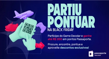 Game Decolar - até 8.000 pontos = R$ 200,00 para pacotes