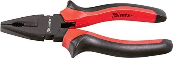 [PRIME] Alicate Universal Black Nickel, 8 Pol. (200 Mm), Niquelado, Cabo Dupla Injeção Mtx R$13