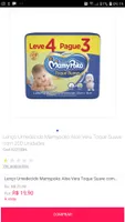 Lenço Umedecido Mamypoko Aloe Vera - 200 unidades | R$20