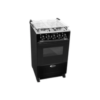 Fogão A Gás Clarice Delicato 4 Bocas Manual Forno 52 Litros Preto | R$424