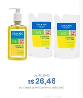 Kit Sabonete Líquido Granado Bebê Glicerina 250ml + Refil 2 Unidades