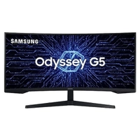 Monitor Gamer Samsung Odyssey G5 34 UWQHD, Tela Curva Ultrawide, Painel VA, 165Hz, 1ms, HDR10, HDMI, DP, FreeSync Premium