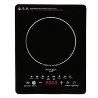 Cooktop Indução 1 Boca Panda Plus Cheff Gourmet Portátil e Compacto, Com Controle de Temperatura e Preto (220V) - 2000W